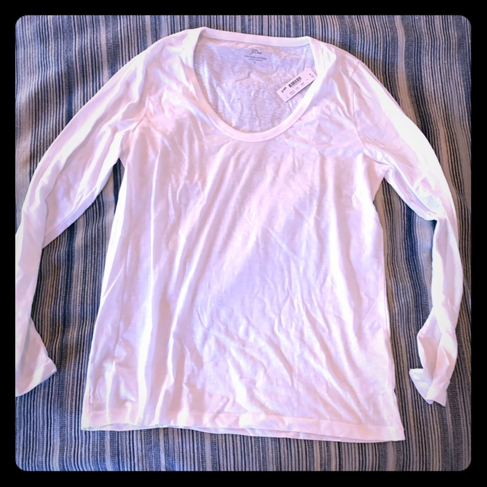 J Crew White Long Sleeve